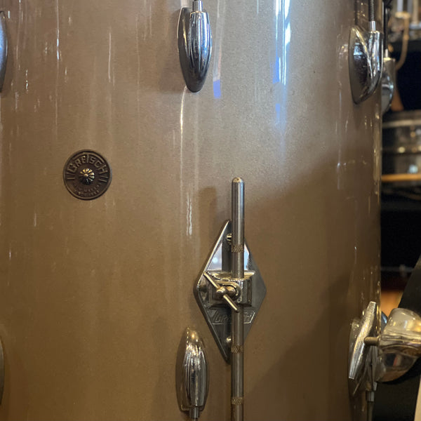 VINTAGE 1960 Gretsch Round Badge 6-ply Name Band Outfit in Refinished Copper Mist - 14x22, 9x13, 16x16, 6.5x14