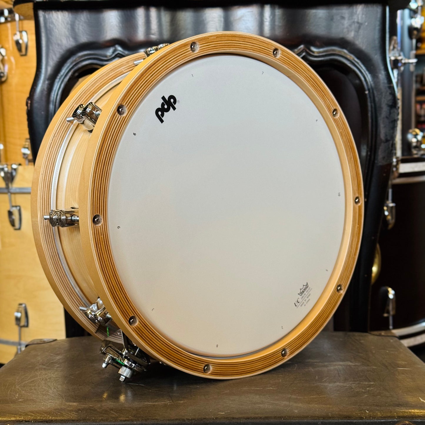 NEW PDP 5.5x14 20-Ply Maple Snare Drum w/ Thick Wood Hoops in Natural Lacquer