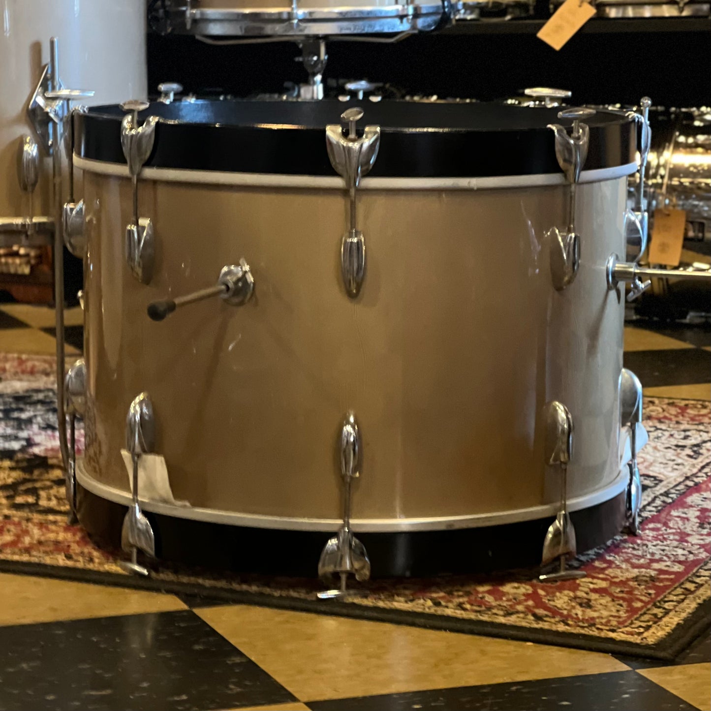 VINTAGE 1960 Gretsch Round Badge 6-ply Name Band Outfit in Refinished Copper Mist - 14x22, 9x13, 16x16, 6.5x14