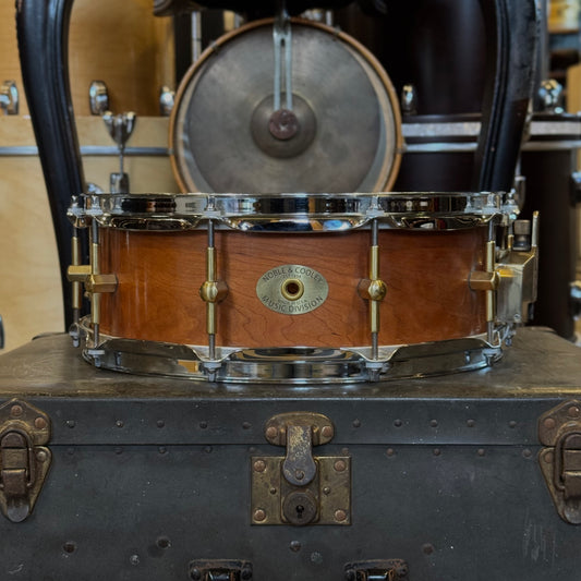 USED 1994 Noble & Cooley 5x14 Solid Shell Cherry Snare Drum in Natural Cherry