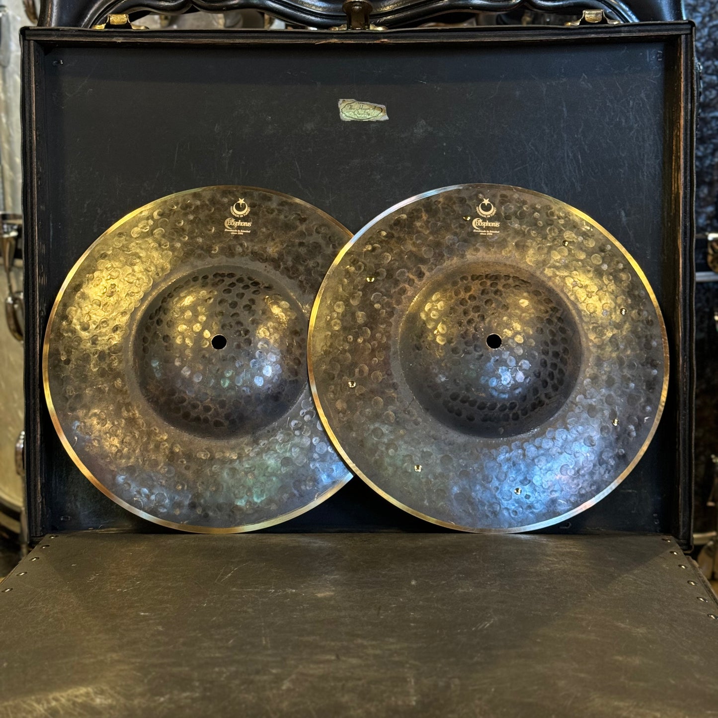 NEW Bosphorus 12" Large Bell "Sock Cymbal" Style Hi-Hats w/ Eight Rivets - 1111/1138g