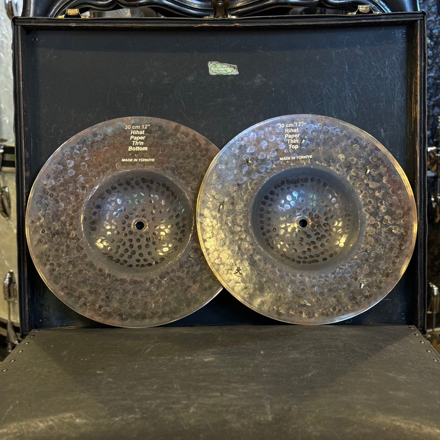 NEW Bosphorus 12" Large Bell "Sock Cymbal" Style Hi-Hats w/ Eight Rivets - 1111/1138g