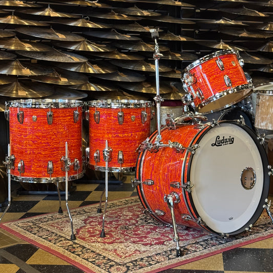 USED 2017 Ludwig Classic Maple in Mod Orange - 14x22, 9x13, 14x14, 16x16