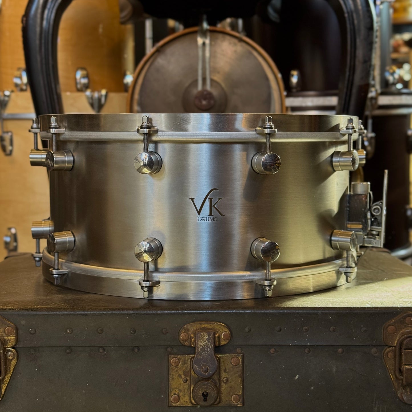 USED 6.5x14 VK Stainless Steel Snare Drum