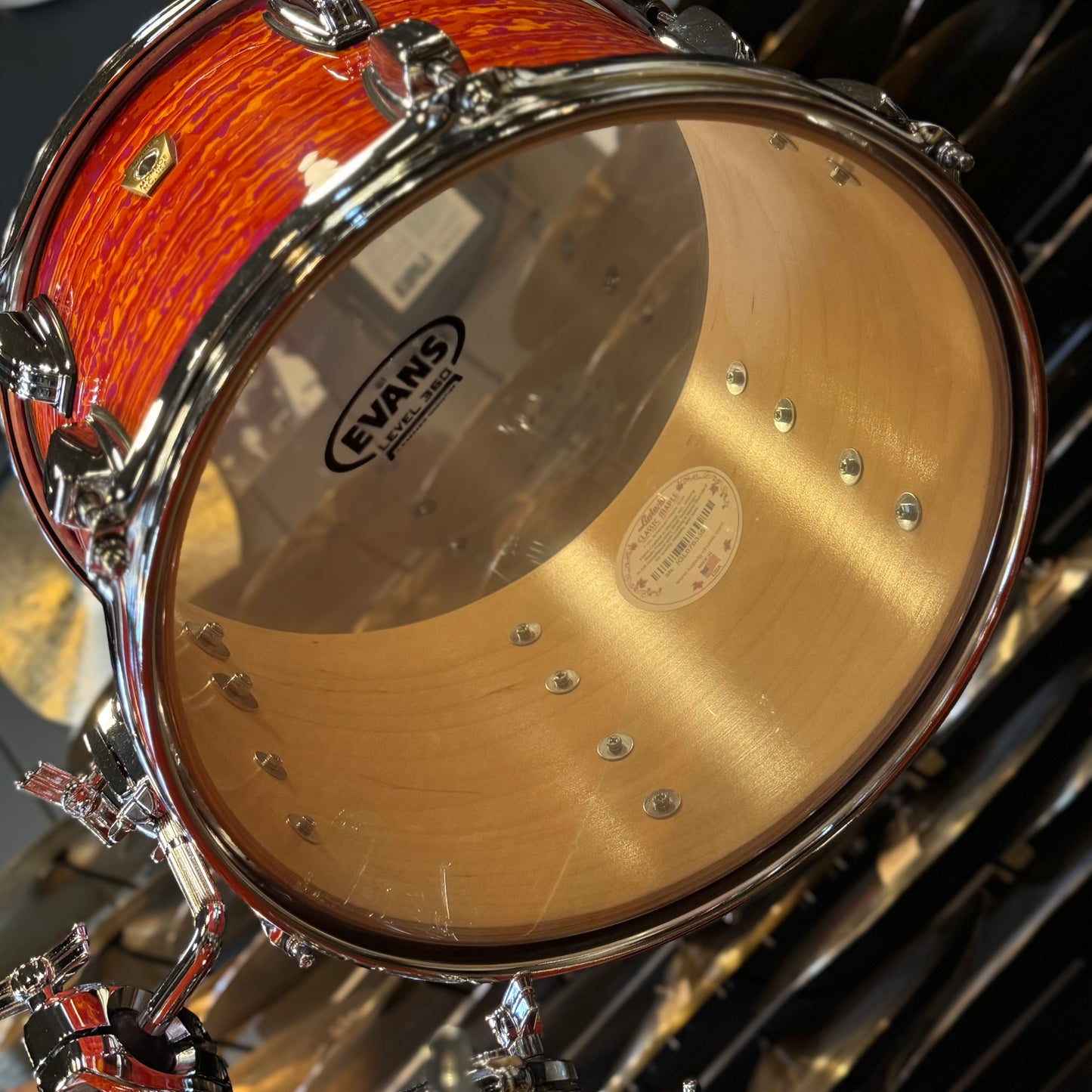 USED 2017 Ludwig Classic Maple in Mod Orange - 14x22, 9x13, 14x14, 16x16