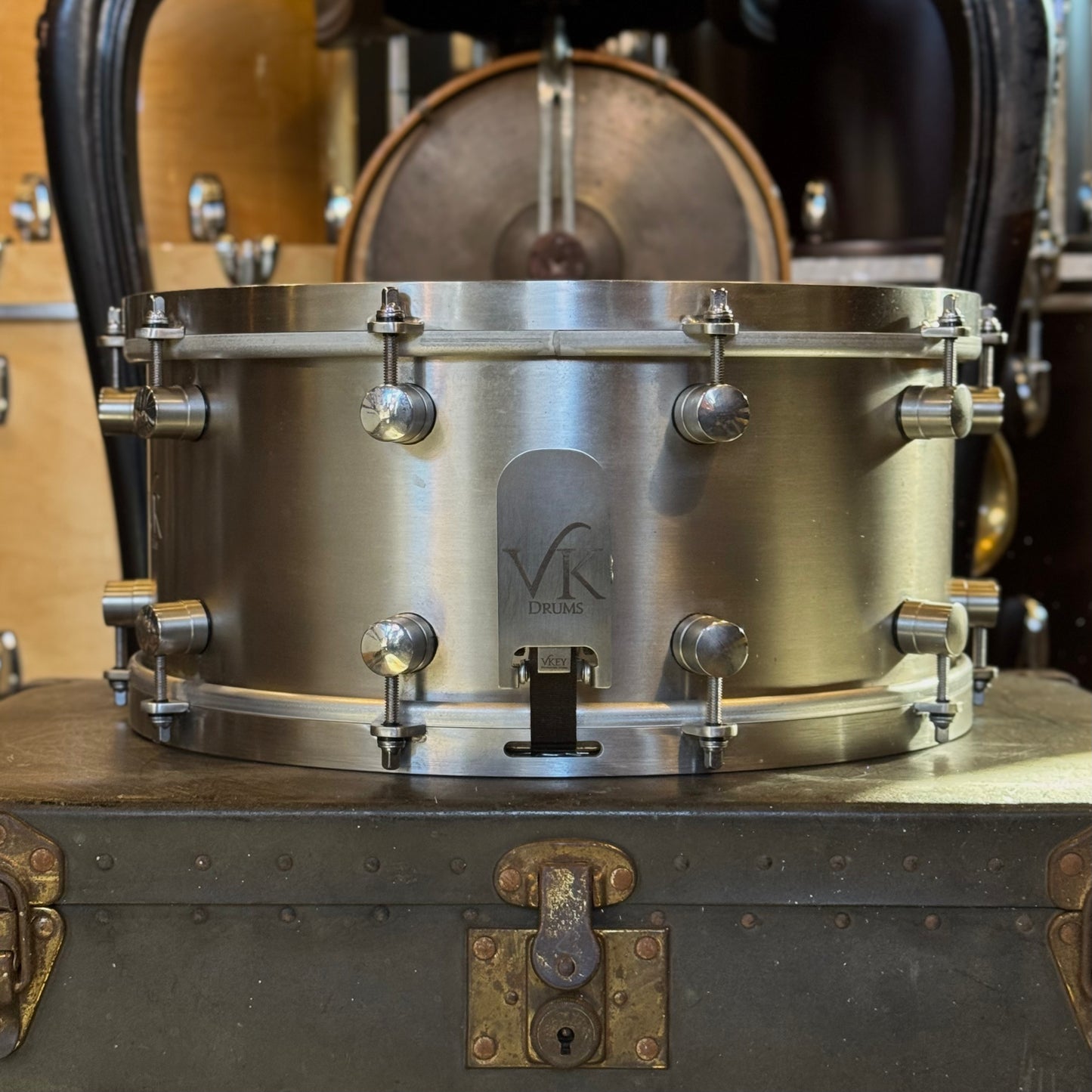 USED 6.5x14 VK Stainless Steel Snare Drum