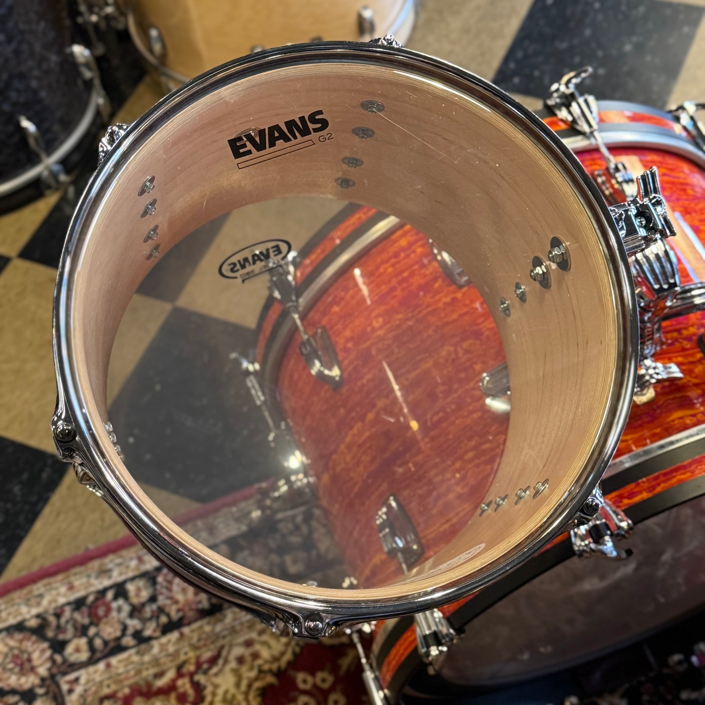 USED 2017 Ludwig Classic Maple in Mod Orange - 14x22, 9x13, 14x14, 16x16