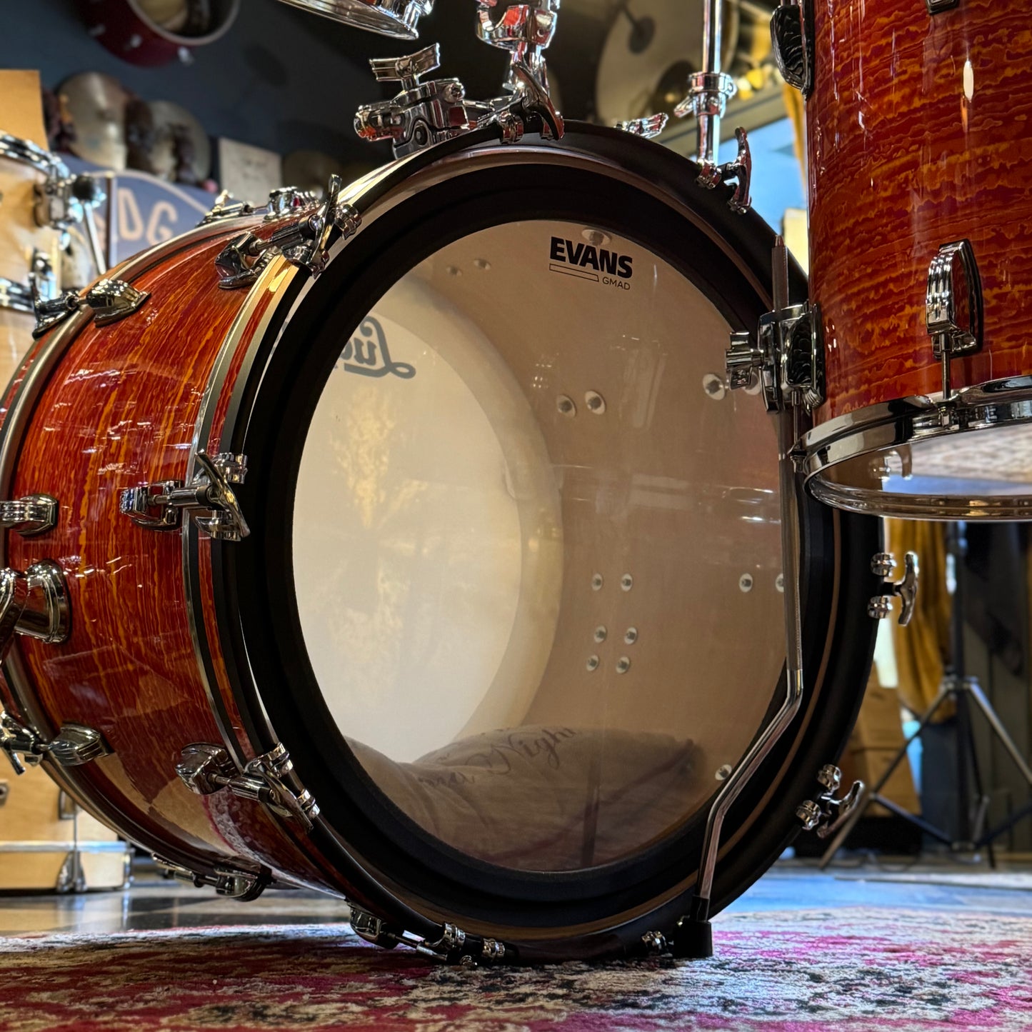 USED 2017 Ludwig Classic Maple in Mod Orange - 14x22, 9x13, 14x14, 16x16