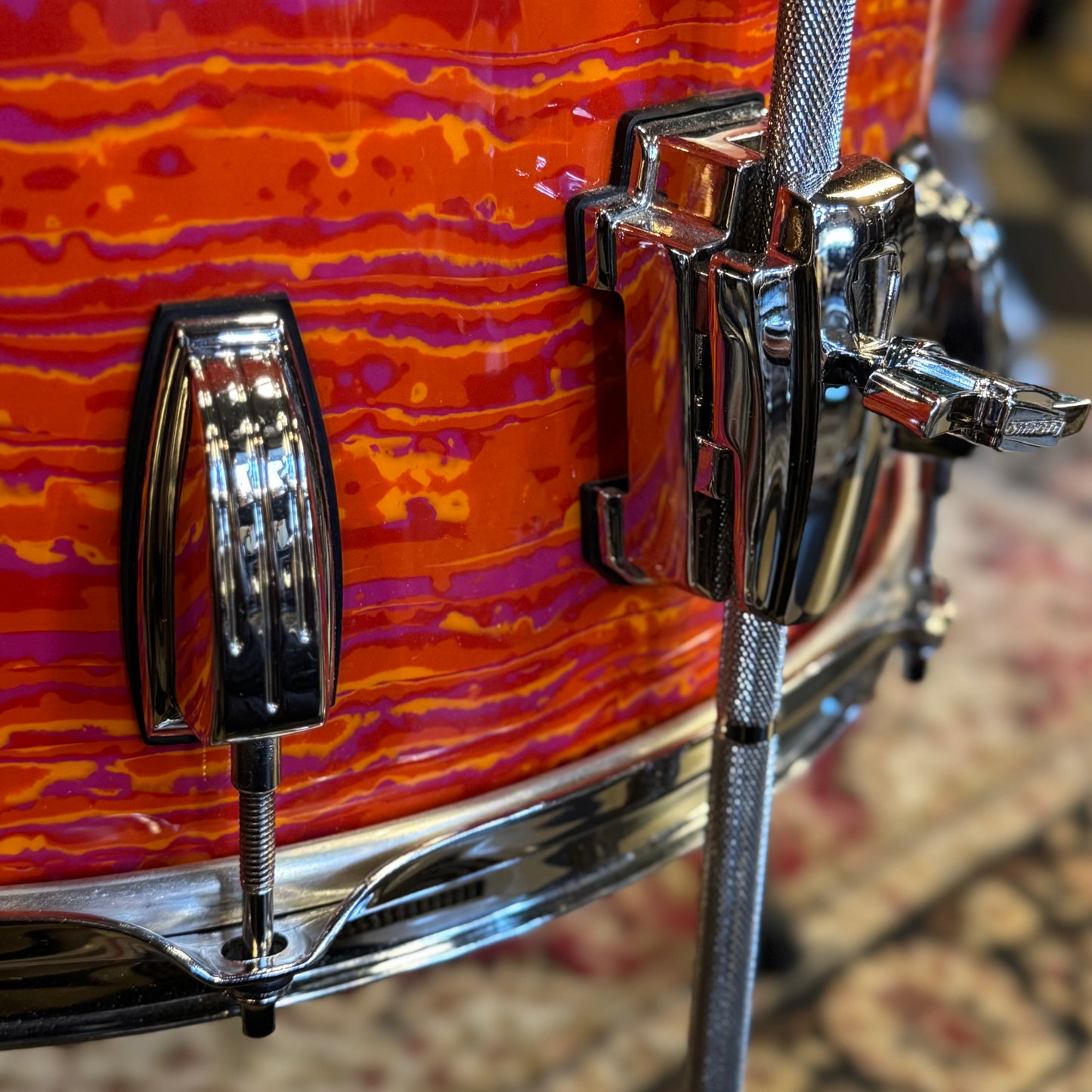 USED 2017 Ludwig Classic Maple in Mod Orange - 14x22, 9x13, 14x14, 16x16