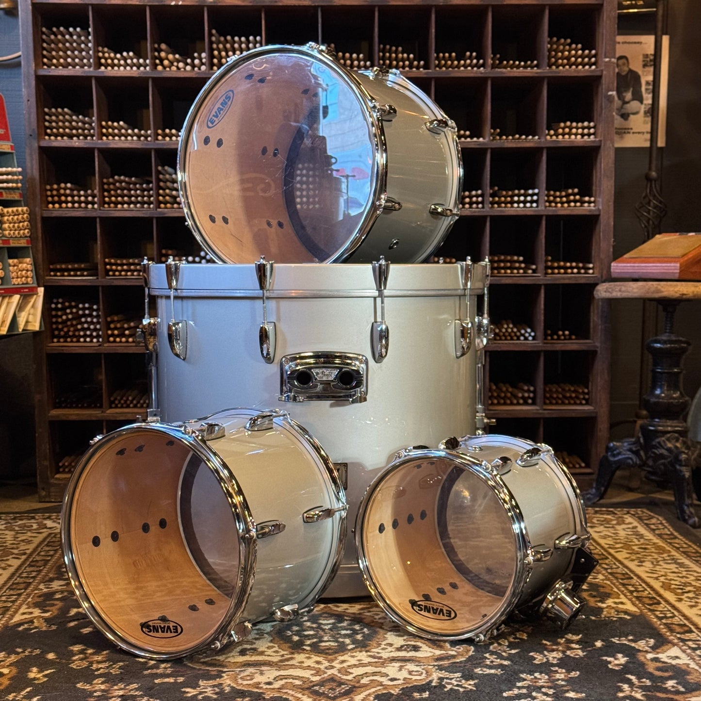USED 2000's Pearl Prestige Session Select in Silver - 18x22, 8x10, 9x12, 12x14