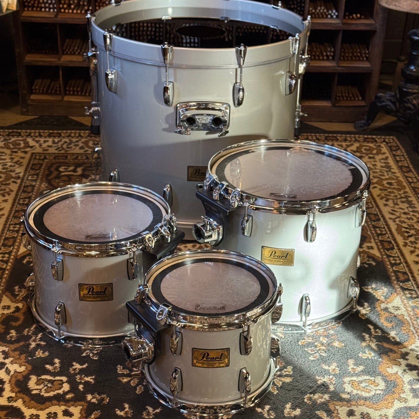USED 2000's Pearl Prestige Session Select in Silver - 18x22, 8x10, 9x12, 12x14