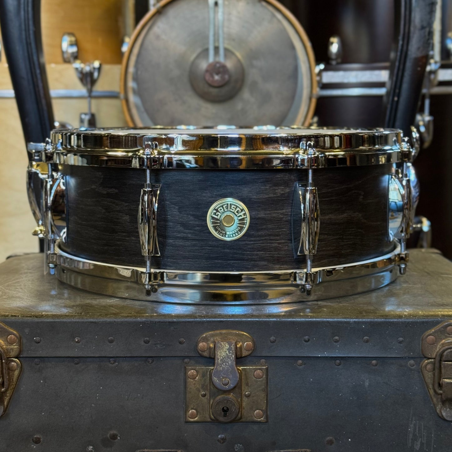 NEW Gretsch 5x14 USA Custom Snare Drum in Satin Ebony