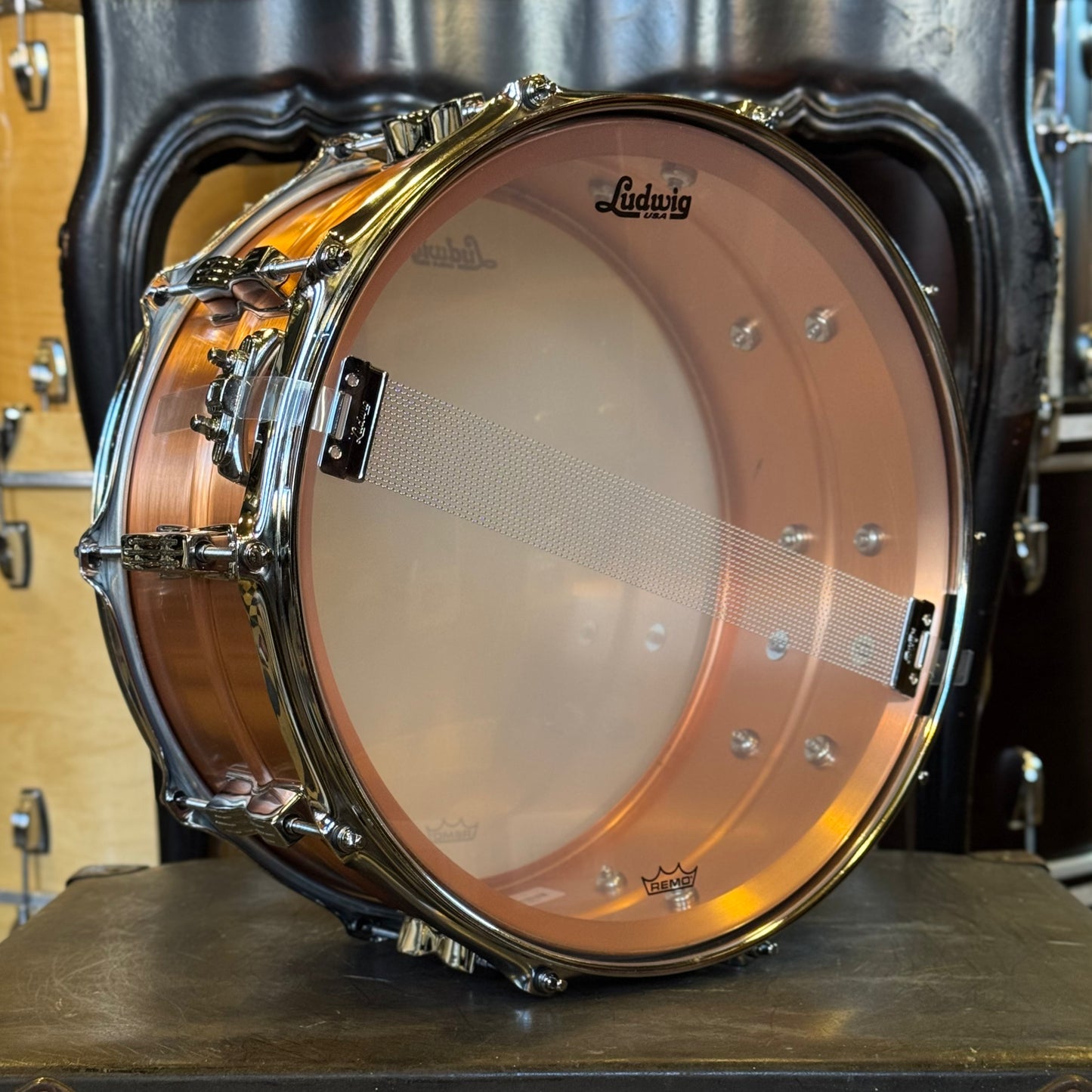 NEW Ludwig 6.5x14 Acro Copper Snare Drum