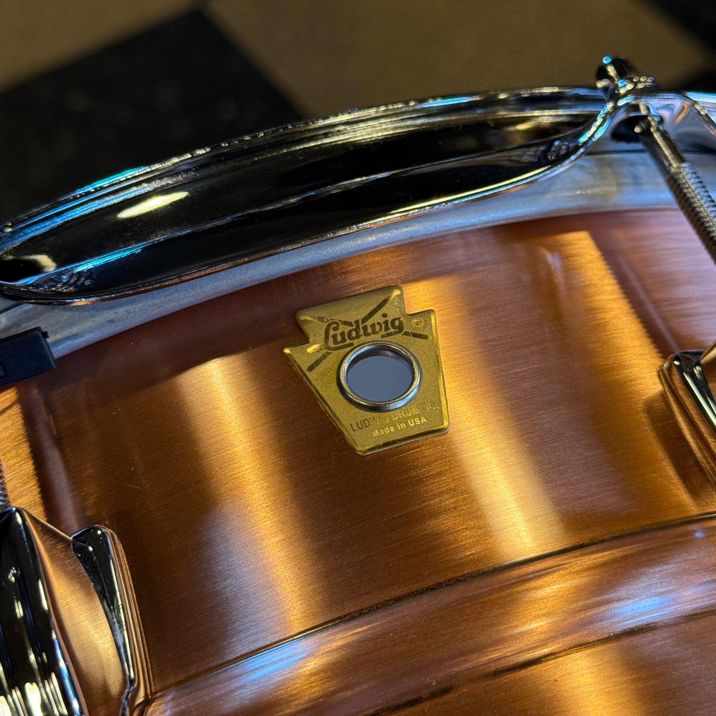 NEW Ludwig 6.5x14 Acro Copper Snare Drum