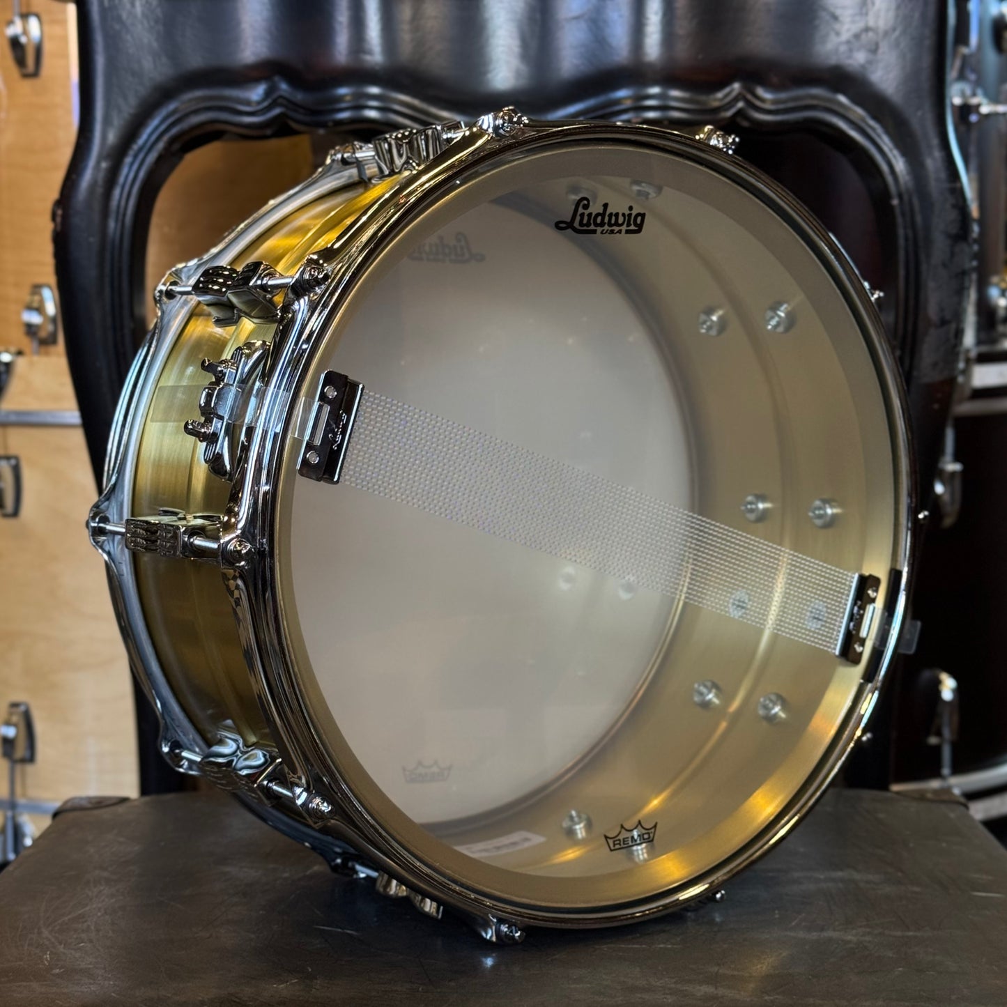 NEW Ludwig 6.5x14 Acro Brass Snare Drum