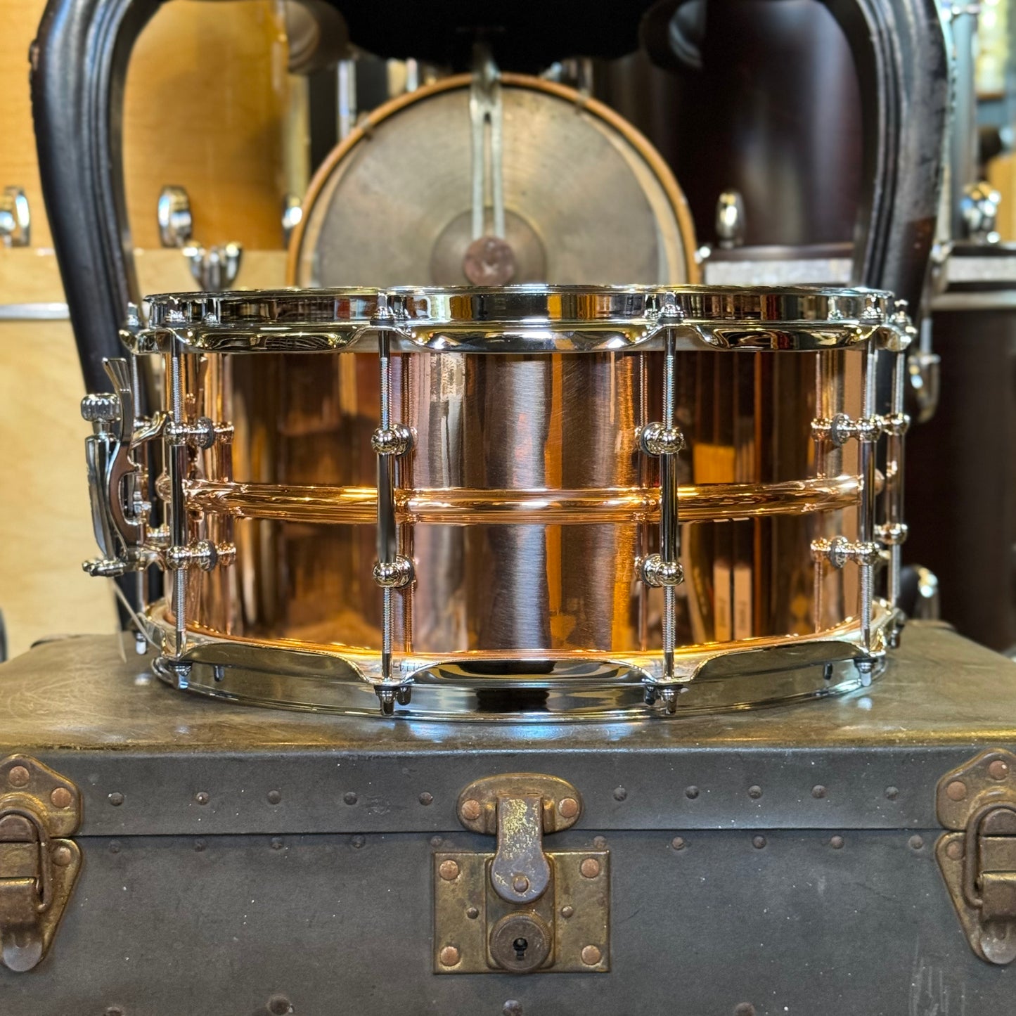 NEW Ludwig 6.5x14 Ludwig Copper Phonic w/ Smooth Shell & Tube Lugs