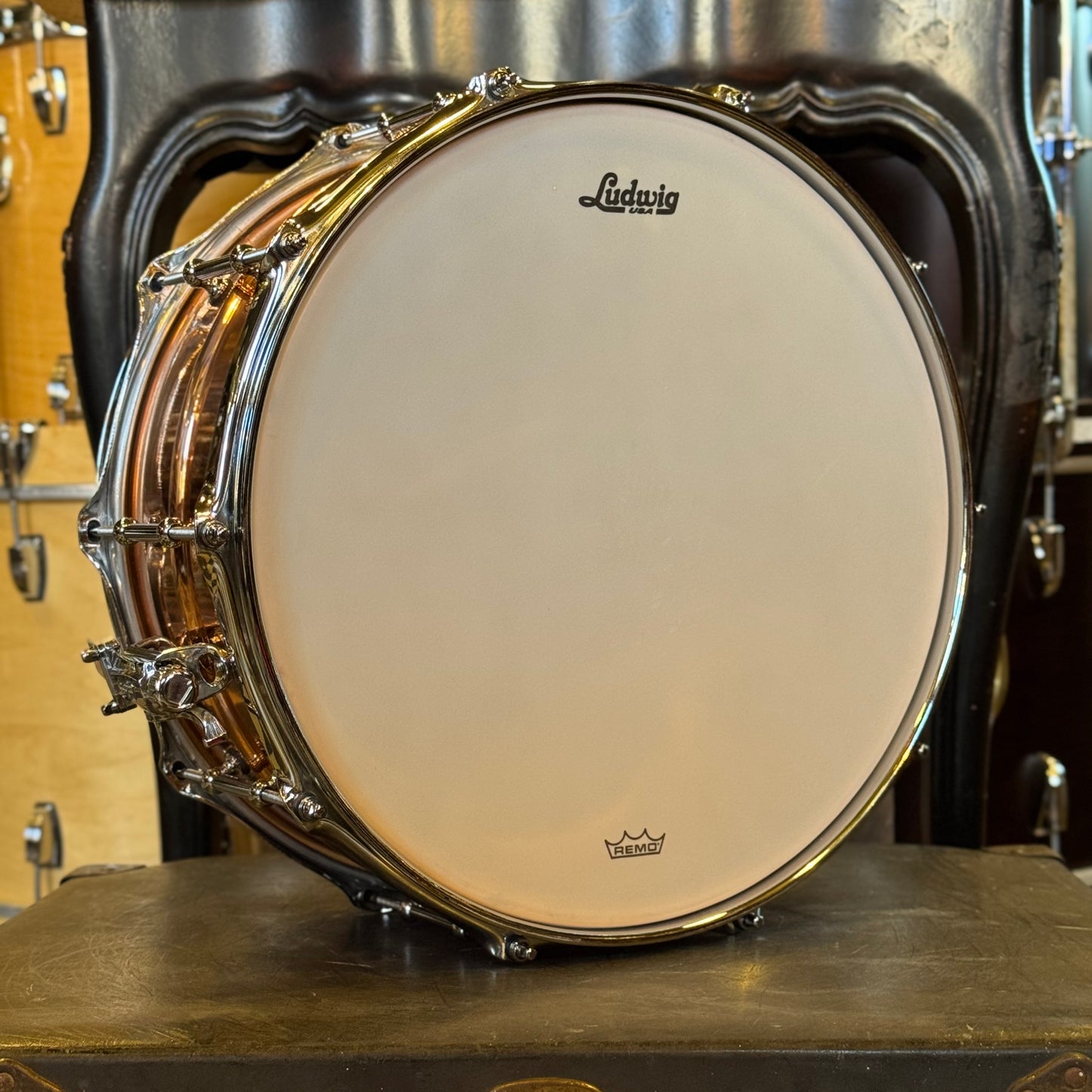 NEW Ludwig 6.5x14 Ludwig Copper Phonic w/ Smooth Shell & Tube Lugs