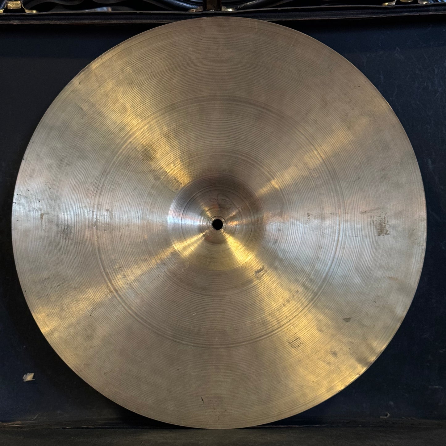 VINTAGE 1940's A. Zildjian Transition Stamp 16.5" Crash Cymbal - 1060g