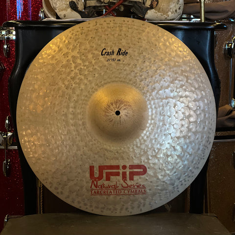 USED UFIP 21" Natural Series Crash Ride Cymbal - 2166g
