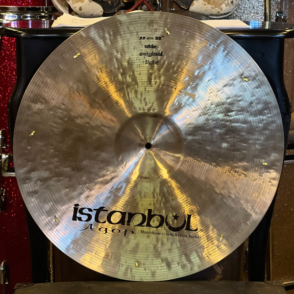 USED Early 2000's Istanbul Agop 22" Original Light Ride w/ Rivets - 2608g