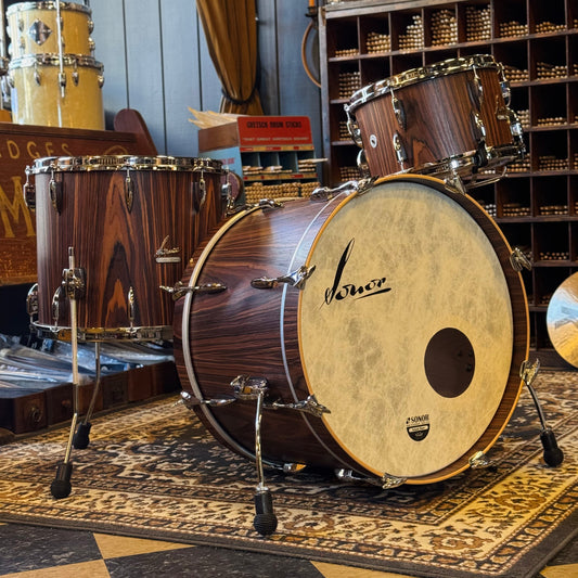 USED Sonor Vintage Series in Rosewood Semi Gloss - 14x22, 8x13, 14x16