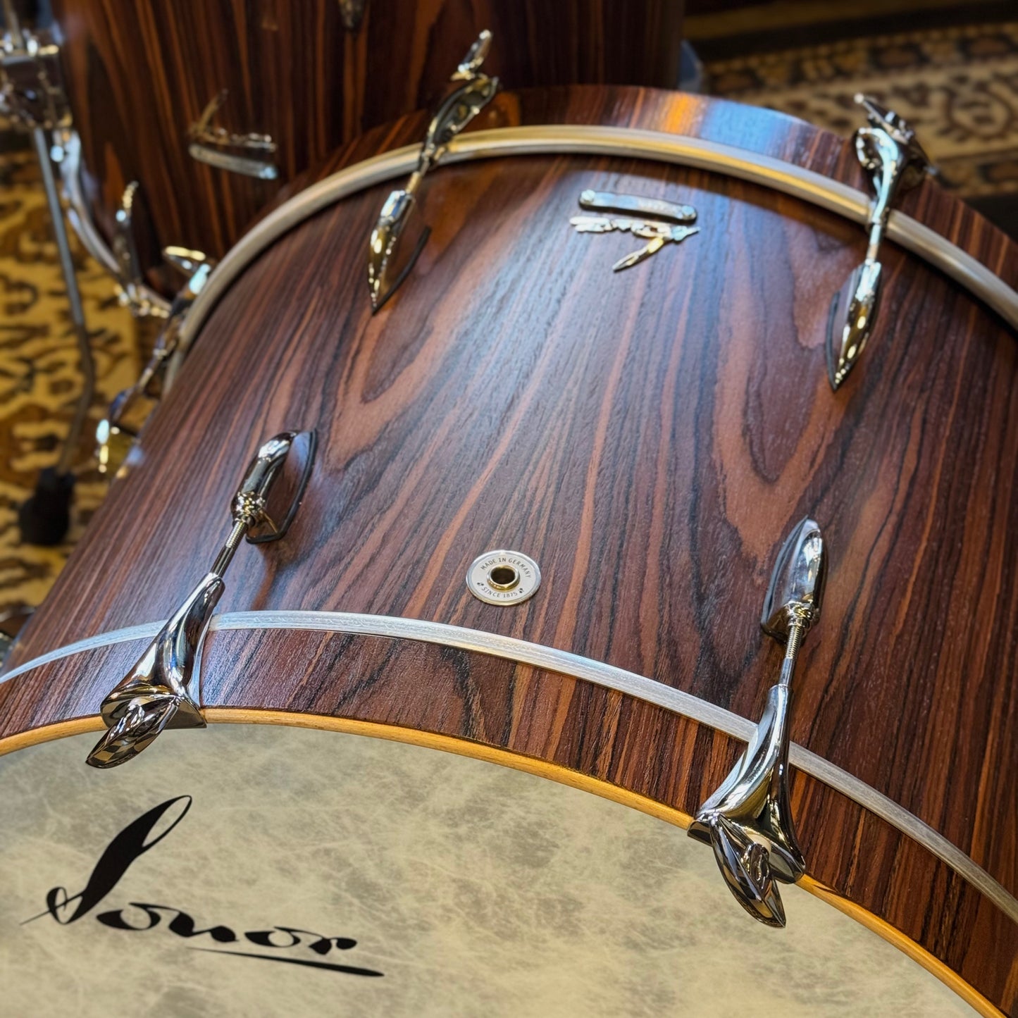 USED Sonor Vintage Series in Rosewood Semi Gloss - 14x22, 8x13, 14x16