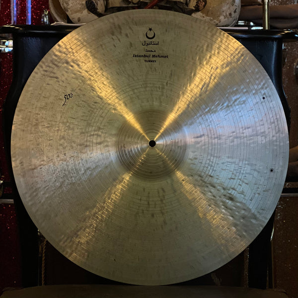 USED Istanbul Mehmet 22" 50's Nostalgia Ride Cymbal w/ Two Rivet Holes - 2353