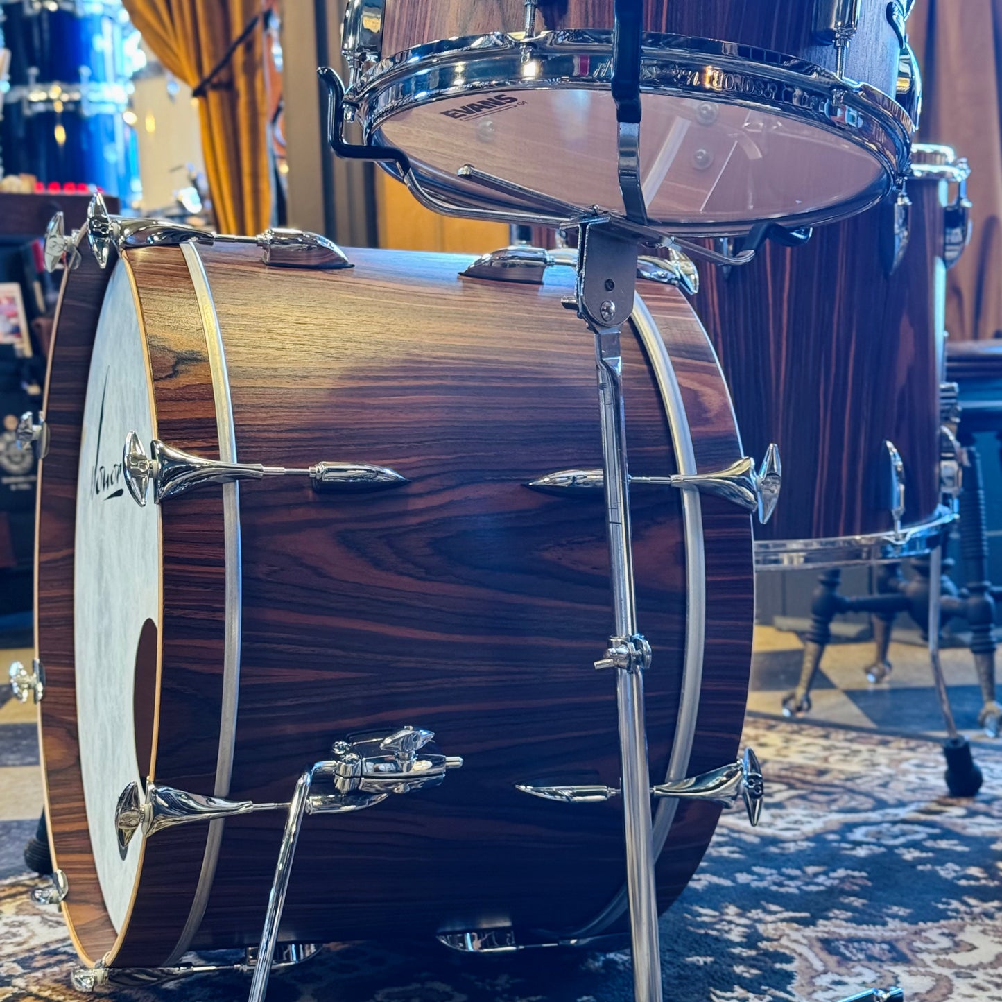 USED Sonor Vintage Series in Rosewood Semi Gloss - 14x22, 8x13, 14x16