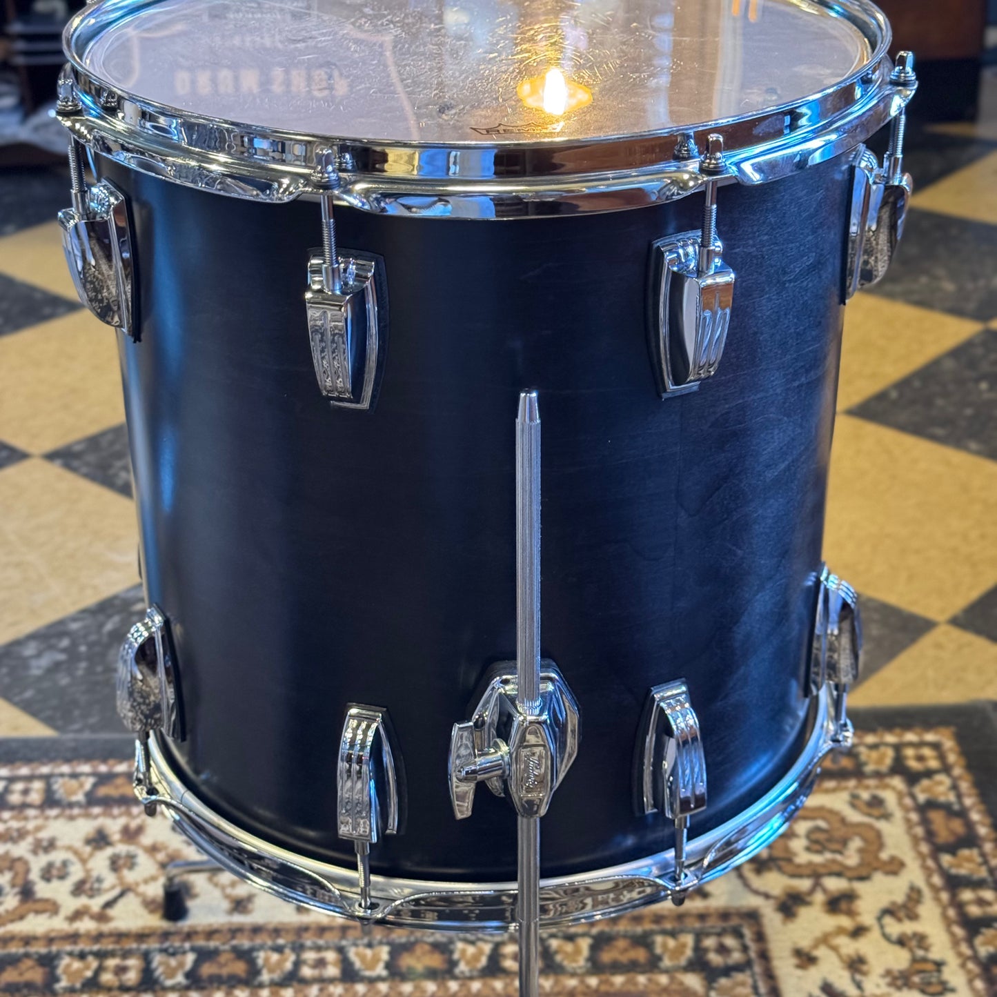 USED Ludwig Classic Maple "Downbeat" Outfit in Satin Charcoal - 14x20, 8x12, 14x14