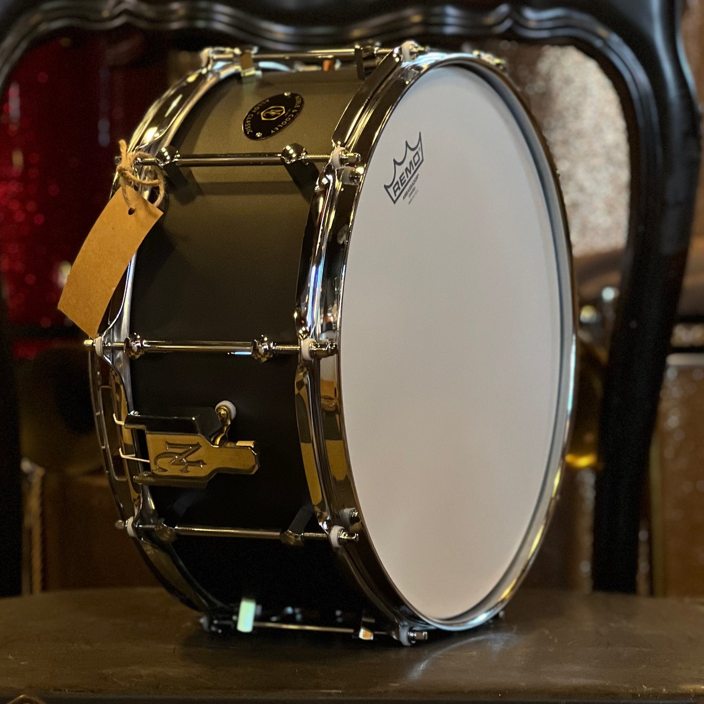 NEW Noble & Cooley 6x14 Alloy Classic Snare Drum in Black with Chrome Hardware