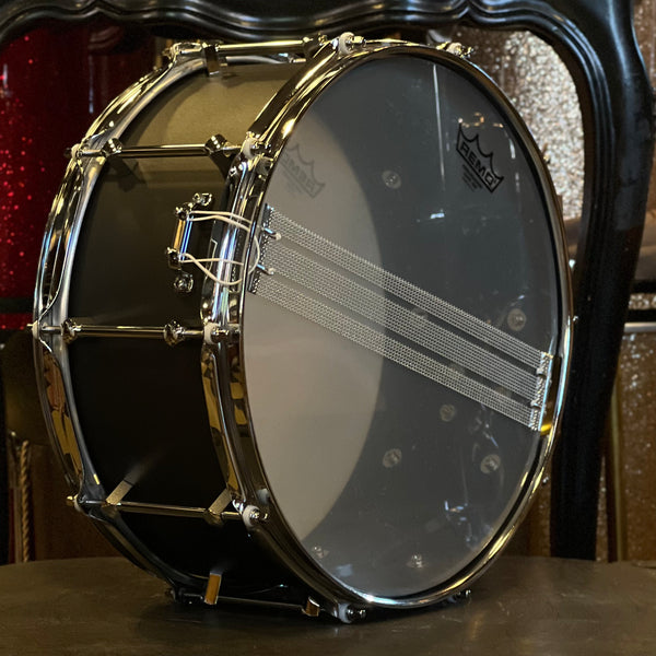 NEW Noble & Cooley 6x14 Alloy Classic Snare Drum in Black with Chrome Hardware