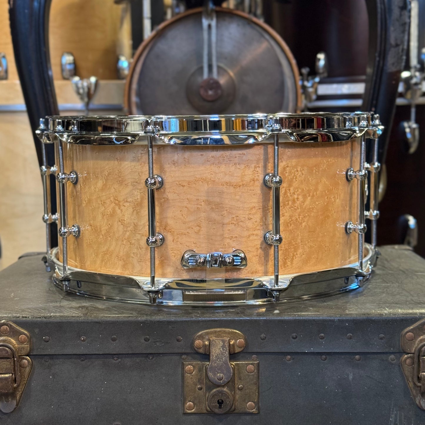 NEW Ludwig 6.5x14 Classic Maple Snare Drum in Birdseye Maple Gloss w/ Tube Lugs