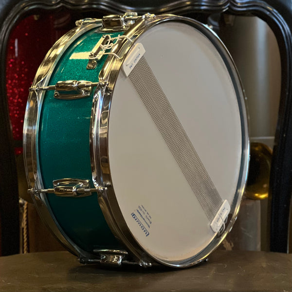 VINTAGE 1970's Ludwig 5x14 Standard Snare Drum in Blue Mist