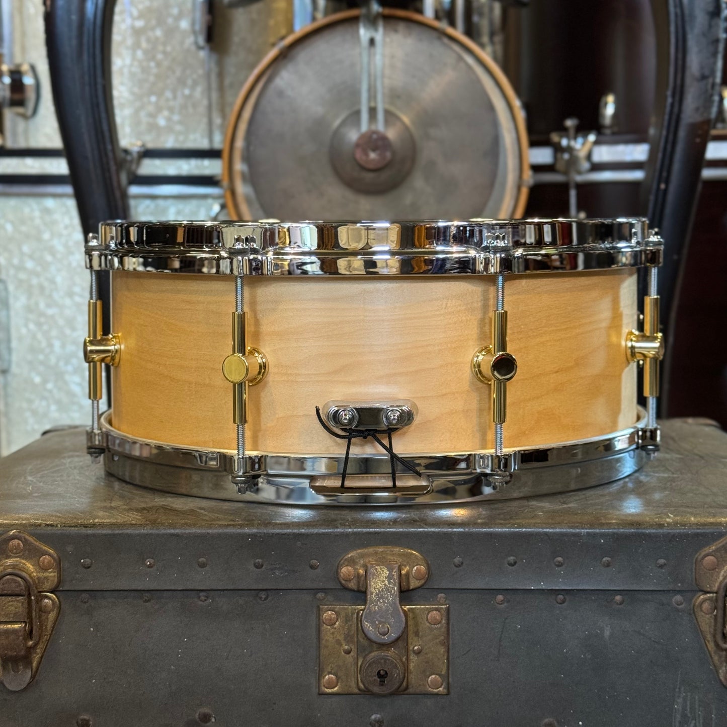 USED Canopus 5.5x14 "The Maple" Snare Drum in Satin Natural Oil