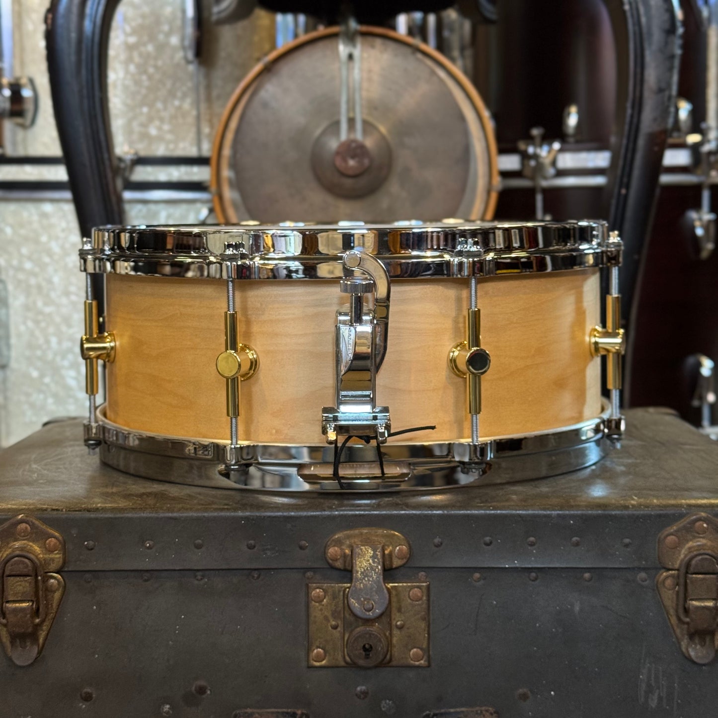 USED Canopus 5.5x14 "The Maple" Snare Drum in Satin Natural Oil