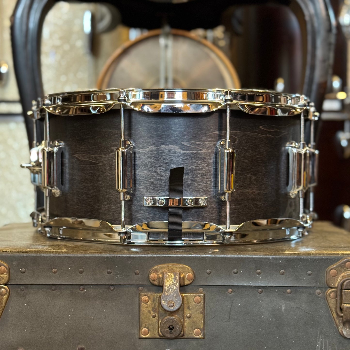 USED Asba 6.5x14 Simone Snare Drum in Ebony Stain