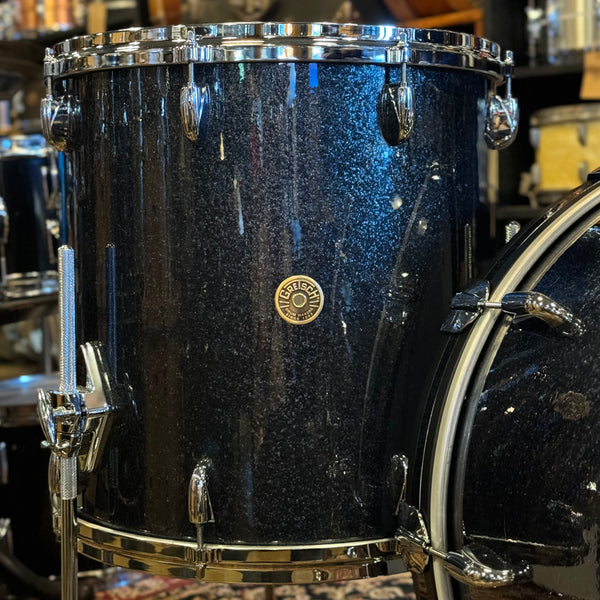 FLOOR MODEL Gretsch USA Custom in Black Sparkle Nitron - 14x22, 8x12, 16x16