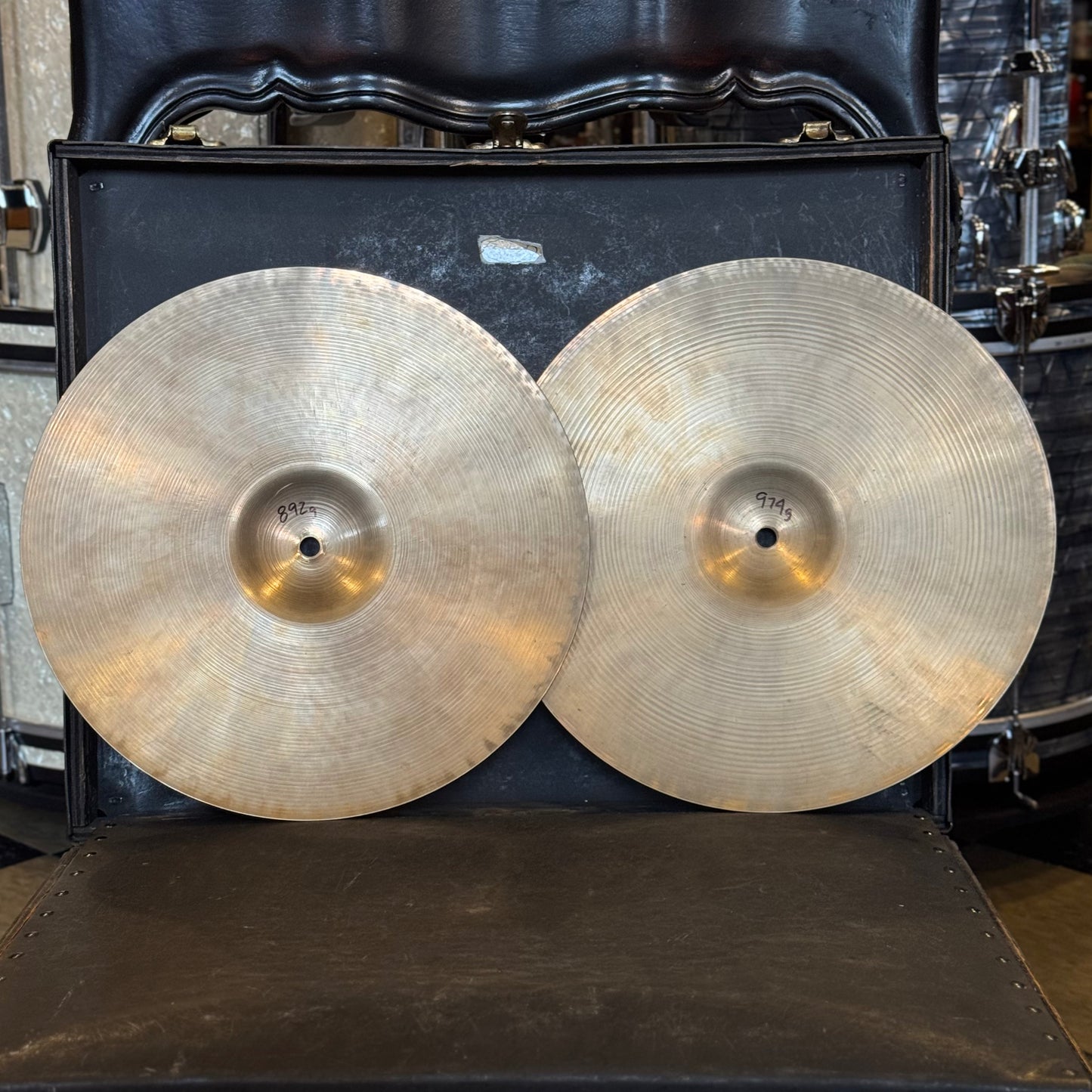 VINTAGE 1960's A. Zildjian 14" Hi-Hats - 892/974g