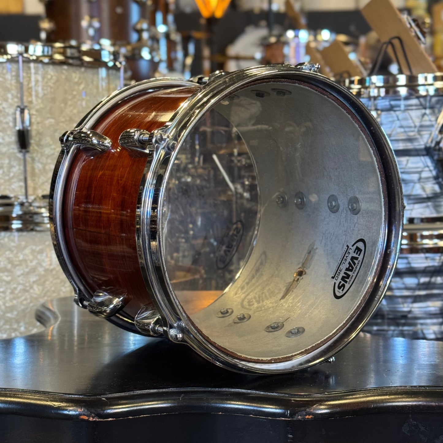 VINTAGE 1977-1981 Gretsch Stop Sign Badge Drum set in Gloss Walnut Lacquer (Virgin Shells) - 14x24, 8x10, 8x12, 9x13, 10x14, 12x15, 16x16