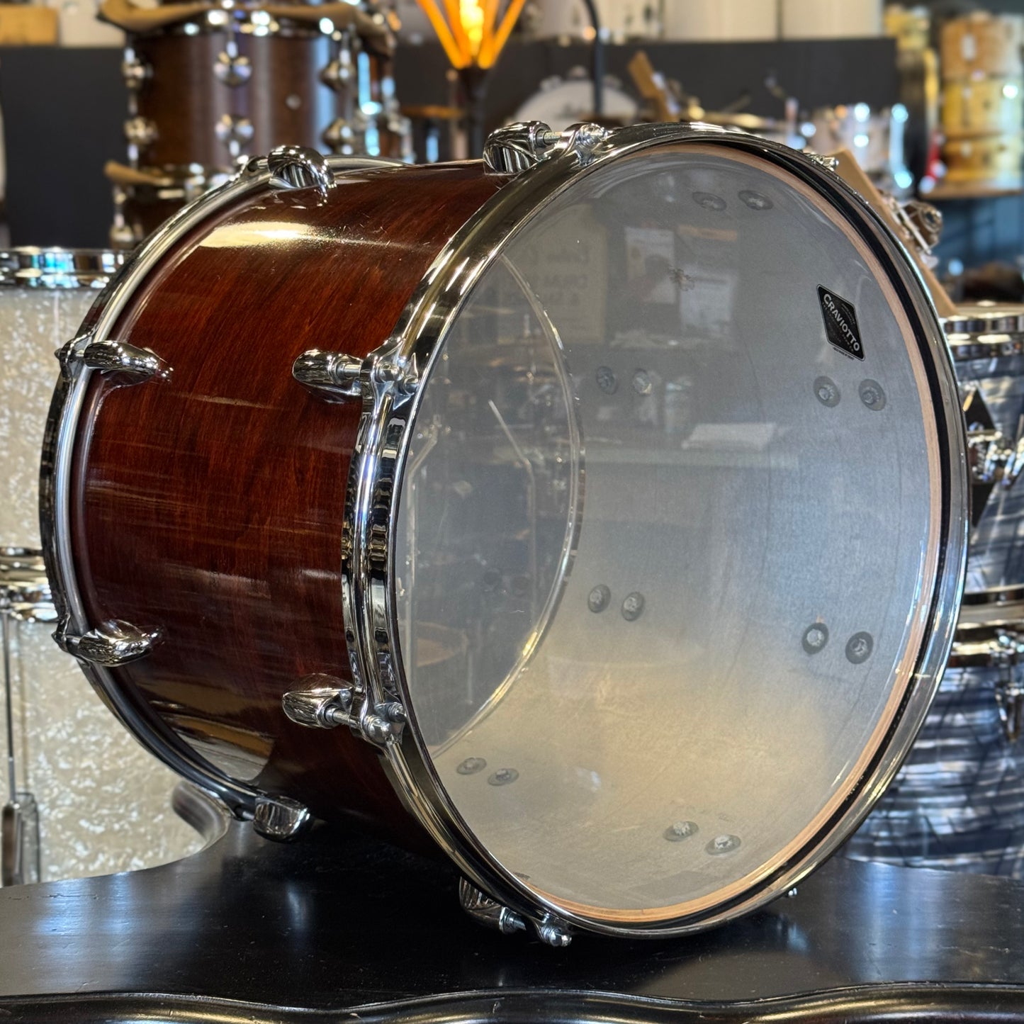 VINTAGE 1977-1981 Gretsch Stop Sign Badge Drum set in Gloss Walnut Lacquer (Virgin Shells) - 14x24, 8x10, 8x12, 9x13, 10x14, 12x15, 16x16