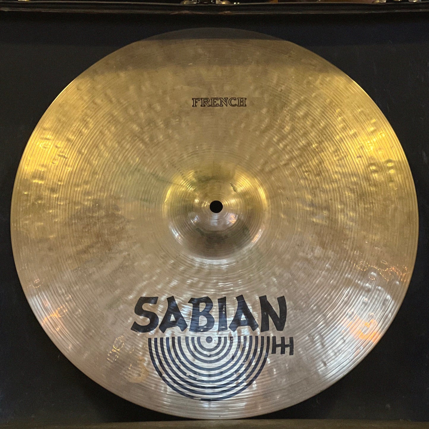 VINTAGE 1980's Sabian 16" HH French Crash Cymbal - Brilliant - 1206g