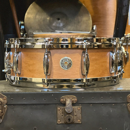 NEW Gretsch 5x14 USA Custom Snare Drum w/ Tone Control in Satin Classic Maple