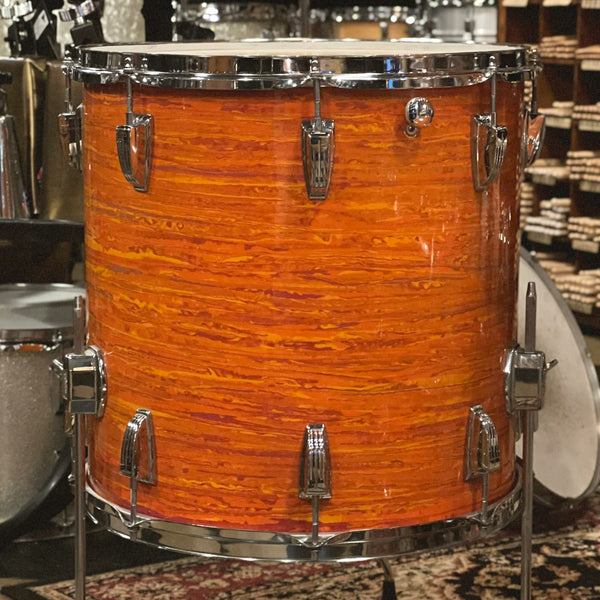 VINTAGE 1968 Ludwig Hollywood Outfit in Mod Orange - 14x22, 8x12, 9x13, 16x16