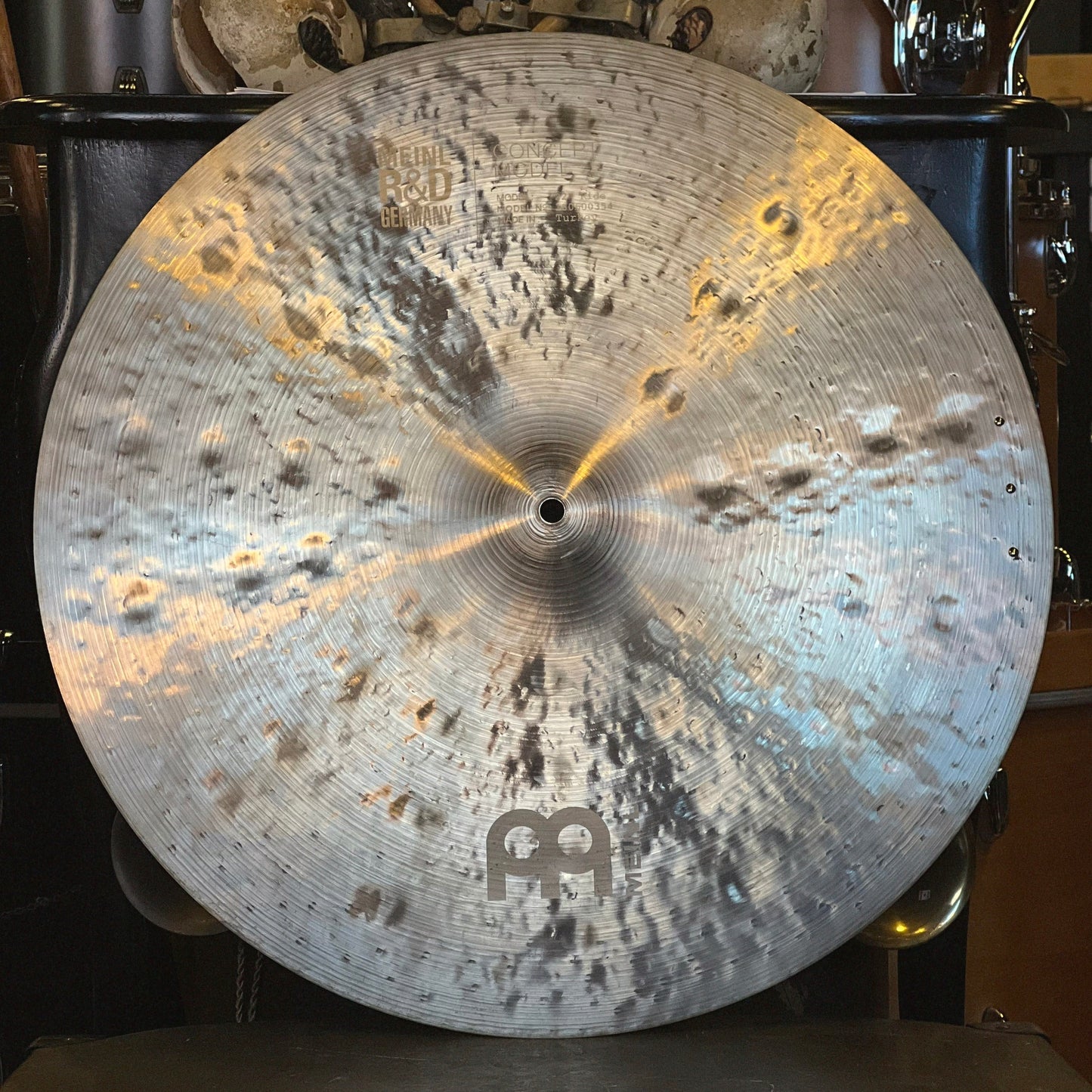 USED Meinl 22" Byzance R&D Foundry Reserve Jazz Big Apple Ride w/ Three Rivets - 1900g