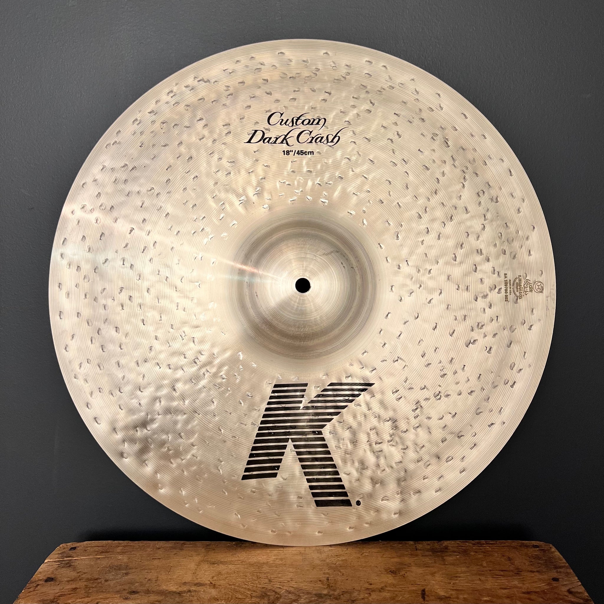 NEW Zildjian 18" K Custom Dark Crash Cymbal - 1270g