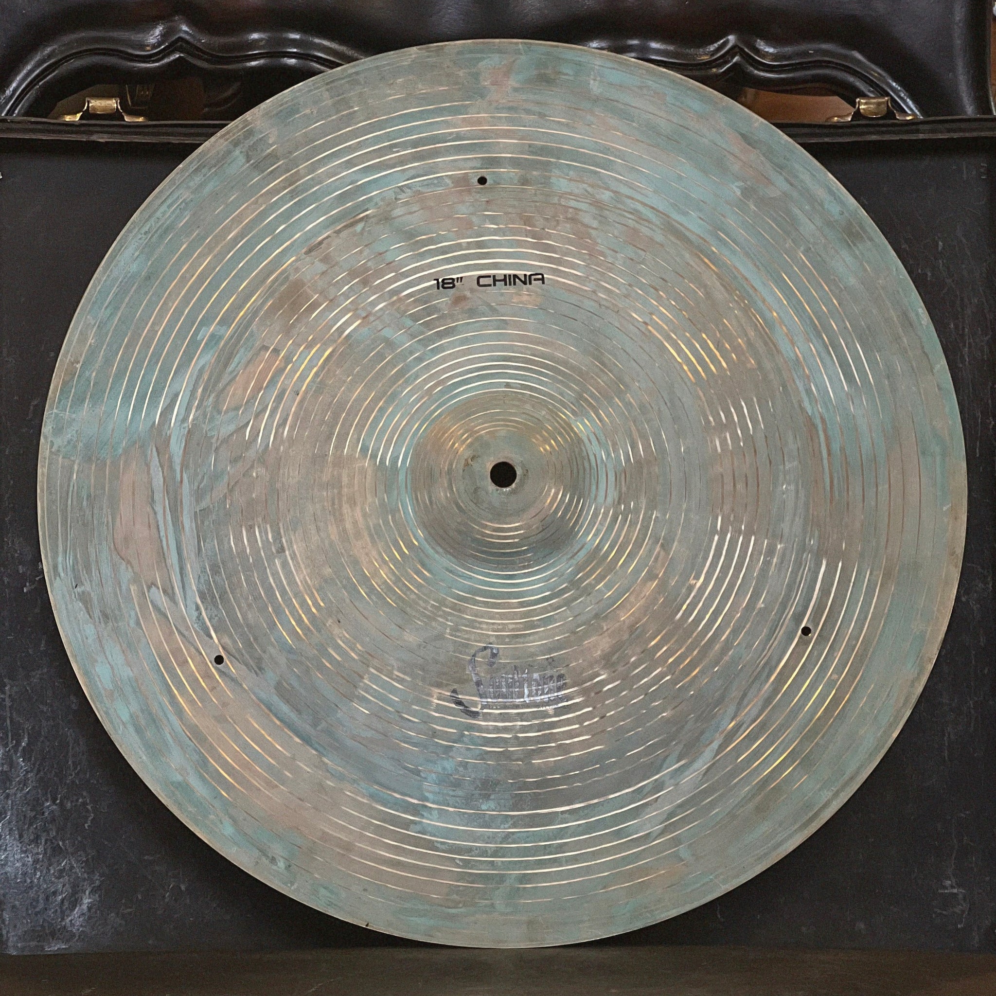 USED Soultone 18" Old School Patina China Cymbal w/ Three Rivet Holes - 1664g