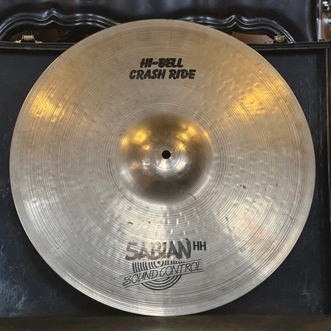 VINTAGE 1980's Sabian 18" HH High Bell Sound Control Crash-Ride Cymbal Brilliant - 1308g