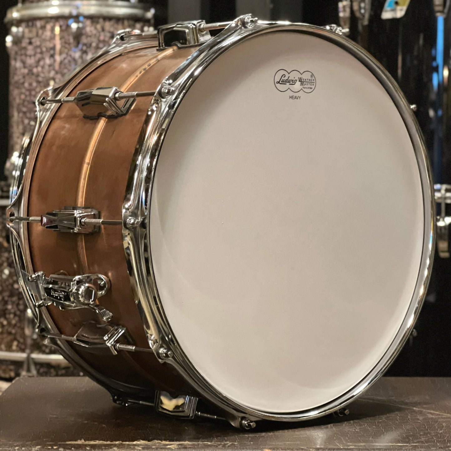 NEW Ludwig 8x14 Copperphonic Snare Drum with Raw Shell & Imperial Lugs