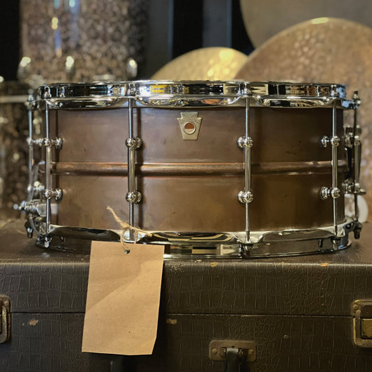 NEW Ludwig 6.5x14 Copperphonic Snare Drum with Raw Shell & Tube Lugs