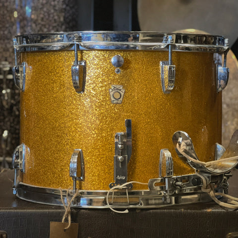 VINTAGE 1960's Ludwig 10x14 Marcher in Gold Sparkle